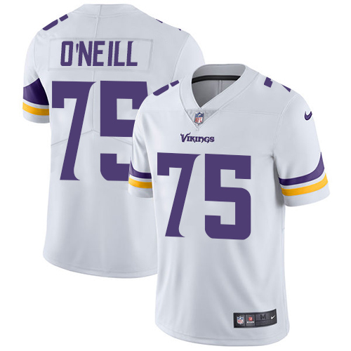 Minnesota Vikings #75 Limited Brian O Neill White Nike NFL Road Men Jersey Vapor Untouchable->women nfl jersey->Women Jersey